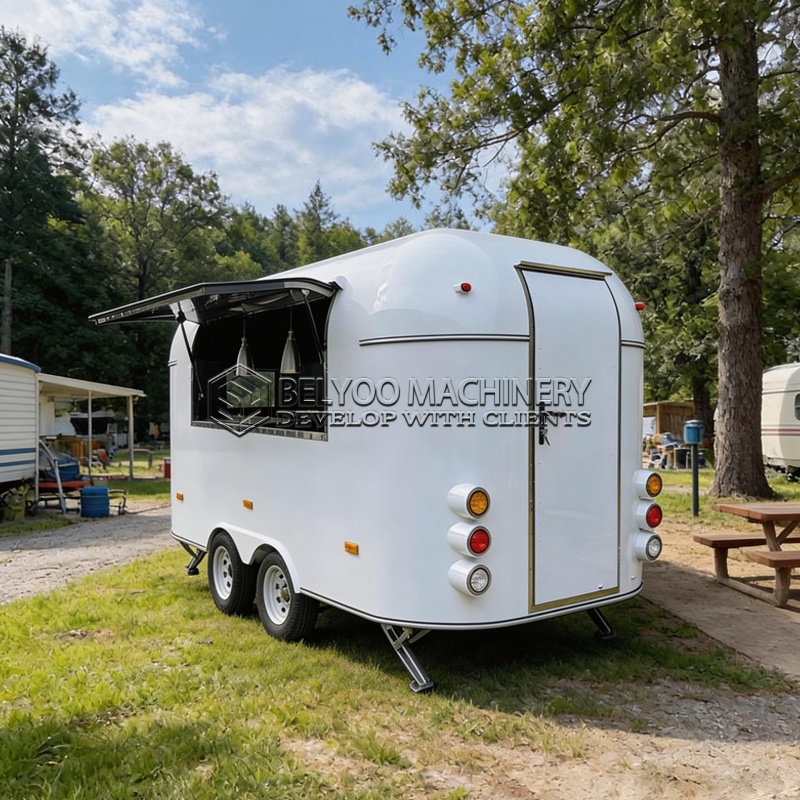 Coffee Equipment Manufacturers - Belyoo Mobile Stainless Steel Food Trailer