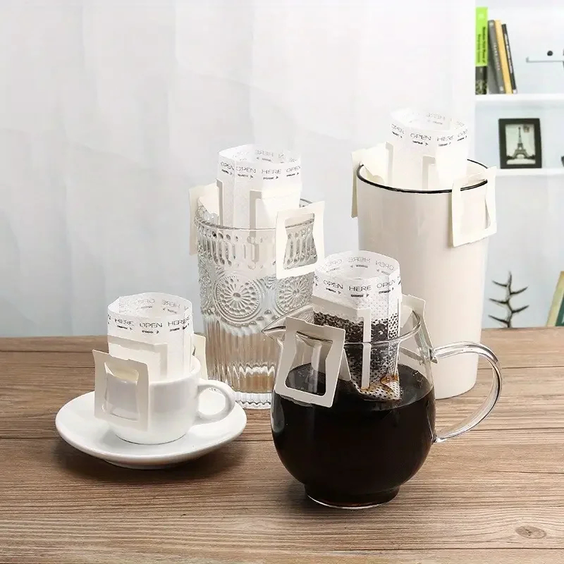 Coffee Equipment Cleaner - 200Pcs Hanging Ear Coffee Filter Paper