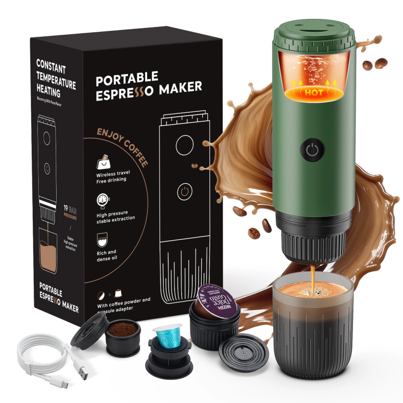 Coffee Equipment Accessories - Portable Espresso Machine 3-in-1 Travel Coffee