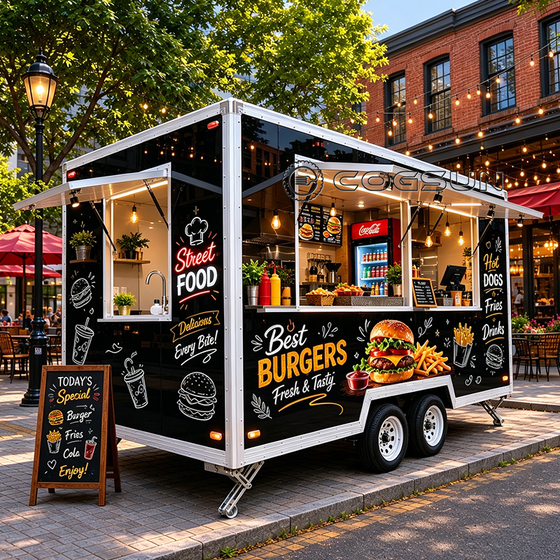 Coffee Equipment Manufacturers - COGSUN Concession BBQ Trailer Fully Equipped