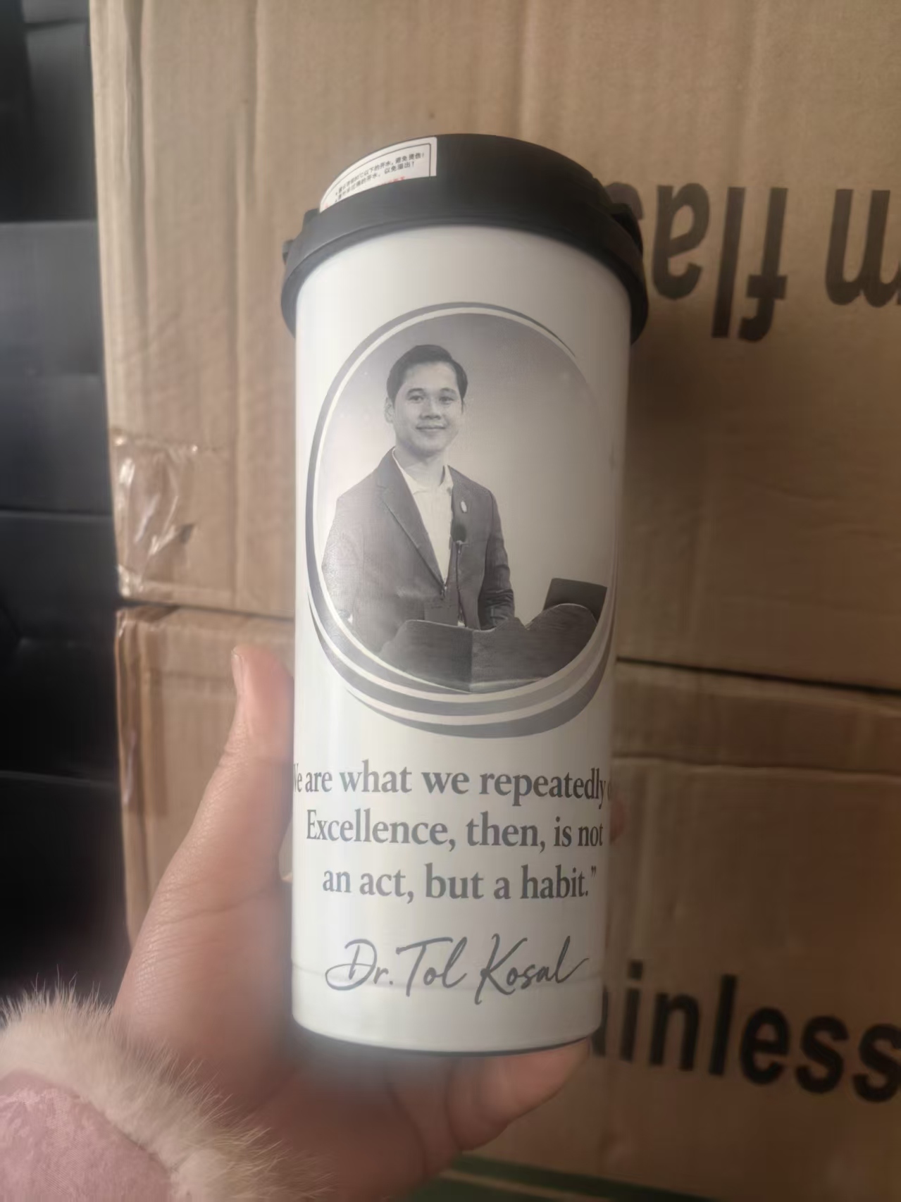 Custom Logo Name Thermos 500ML - Coffee Equipment Names recension och pris