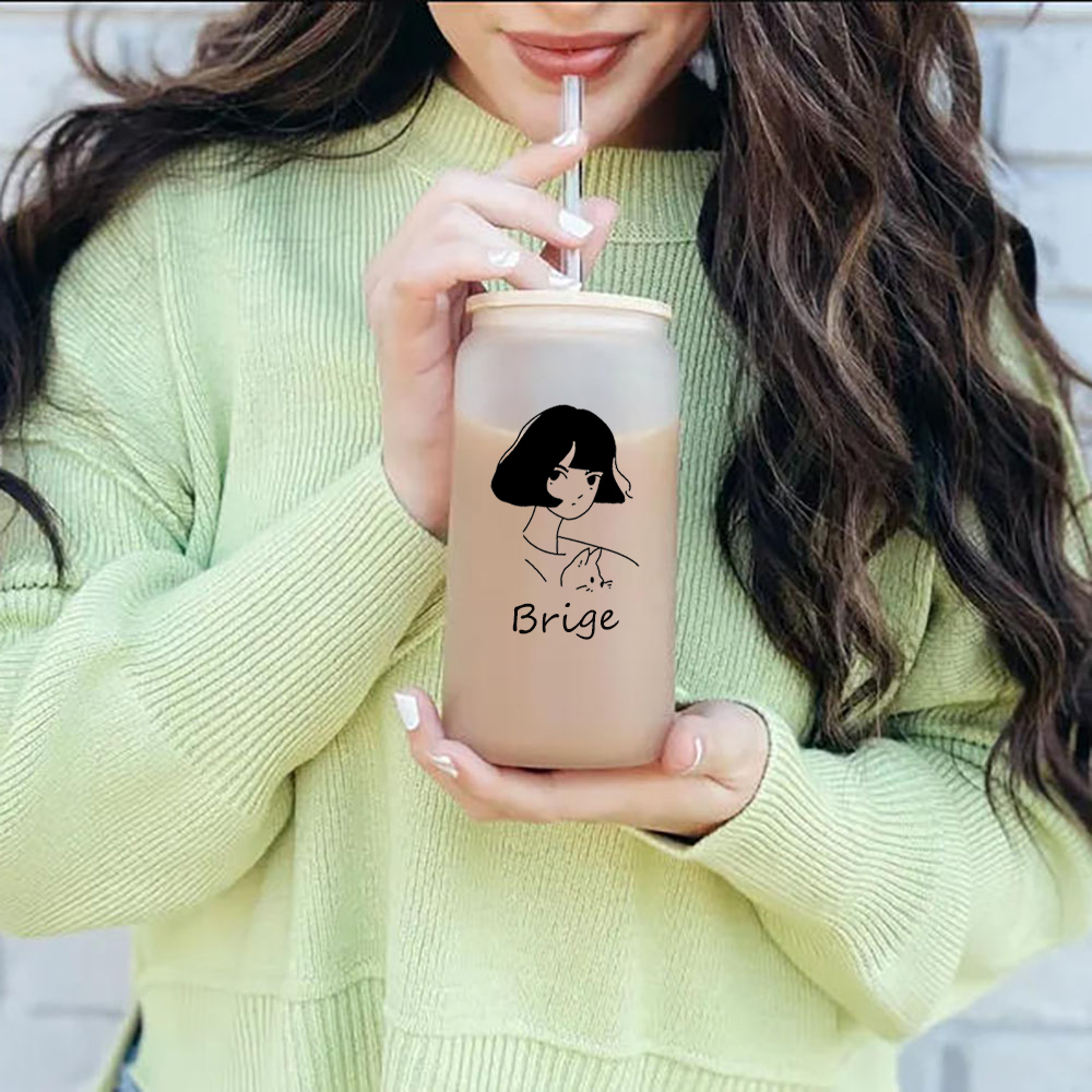 Customized cartoon glass cups, - Coffee Equipment Names recension och pris