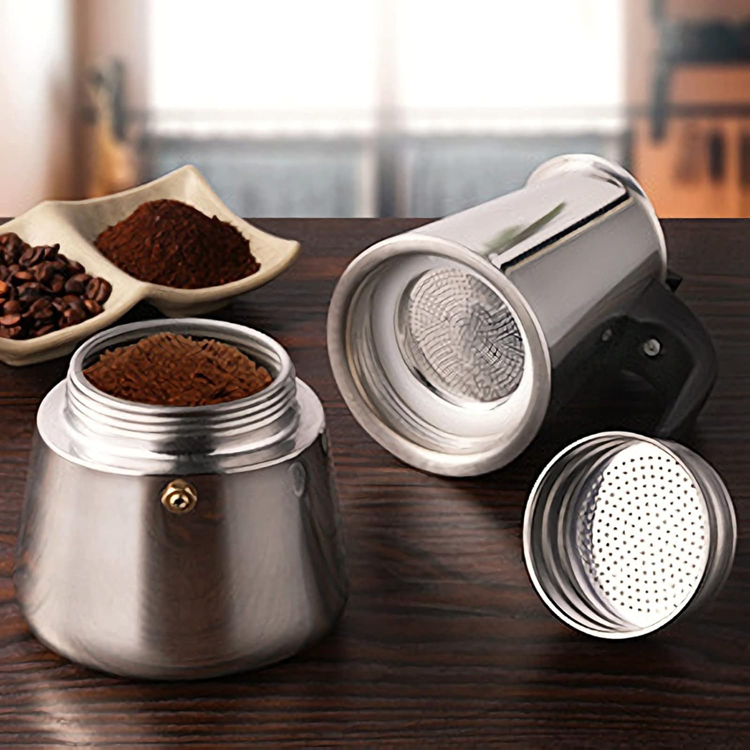 4/6/9 Cups Moka Pot Caffe Mach - Coffee Equipment Accessories recension och pris