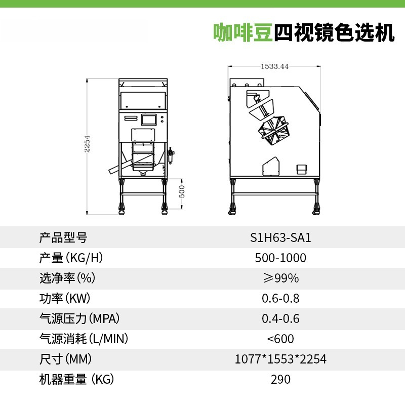 Coffee Color Sorter Profession - Coffee.Equipment Parts recension och pris