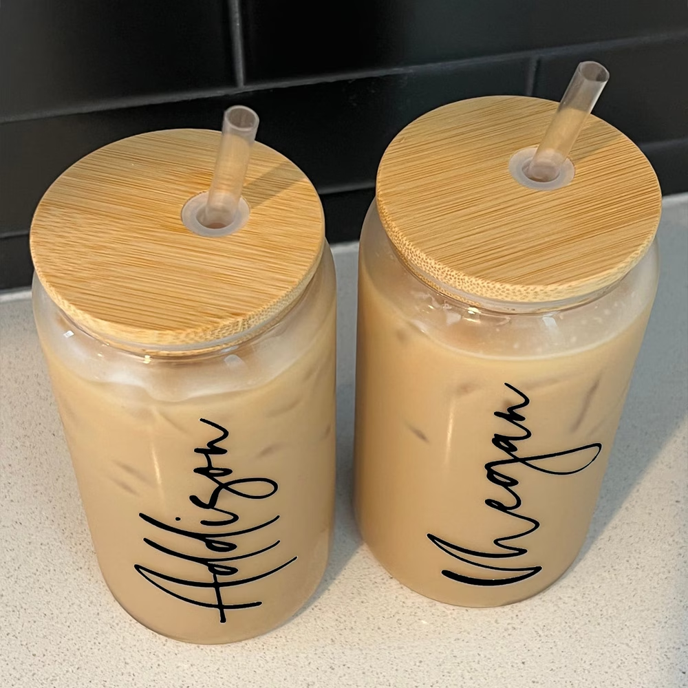 Personalized iced coffee mug w - Coffee Equipment Names recension och pris