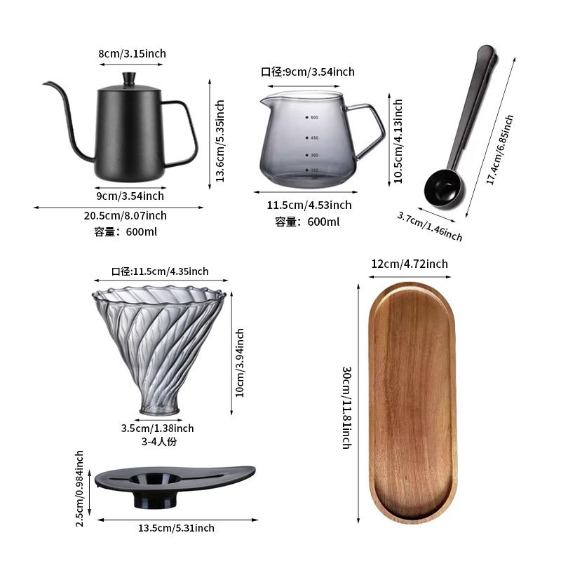 Portable Hand-Brew Coffee Set  - Coffee Equipment Kit recension och pris