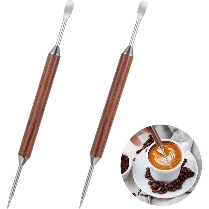 2Pcs Coffee Art Pen Latte Art  - Coffee Equipment Kit recension och pris