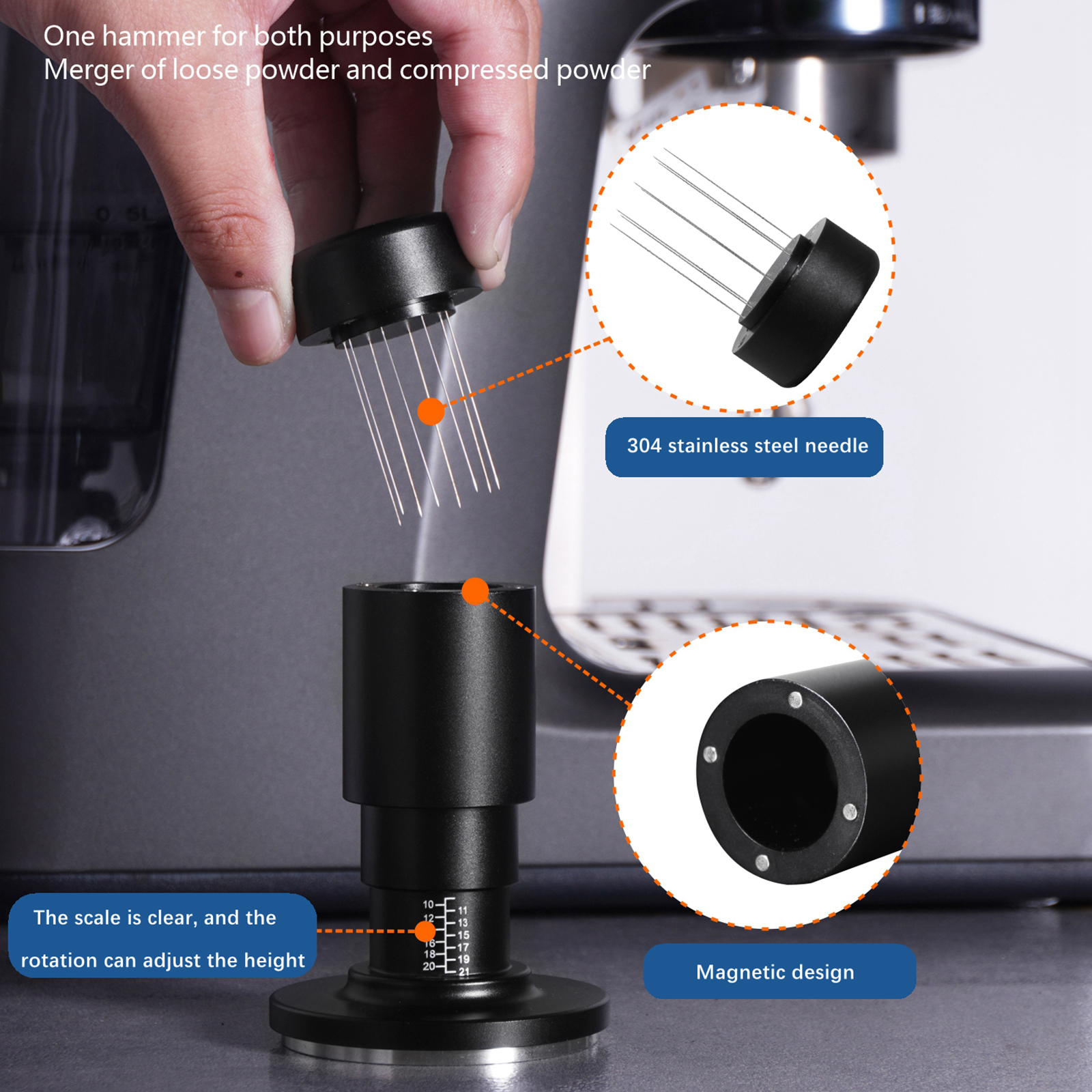 Coffee Distributor and Tamper  - Coffee Equipment Kit recension och pris