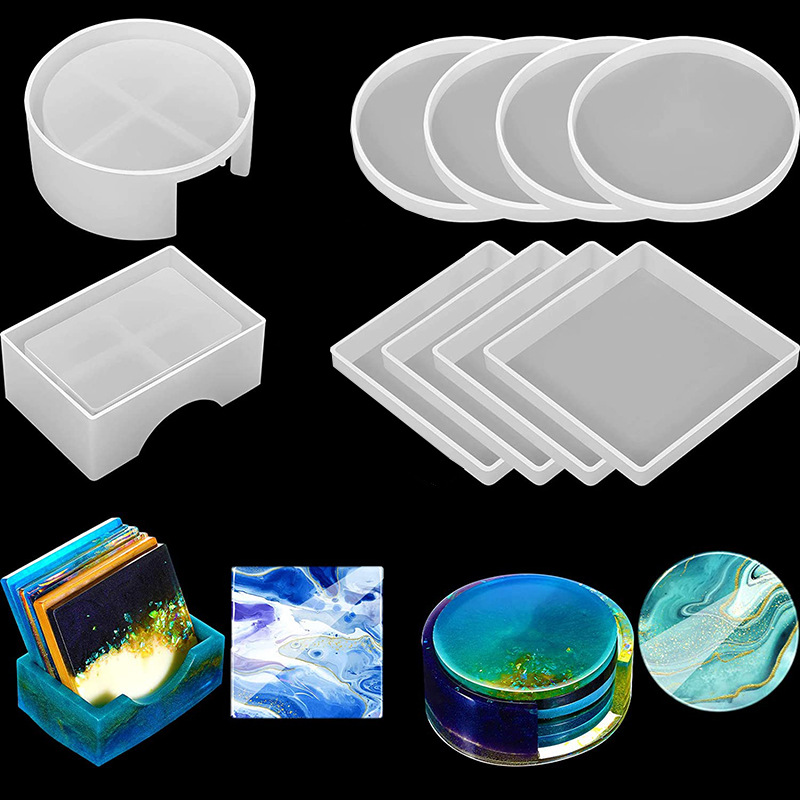 Round Square Coaster Silicone  - Coffee Equipment And Tools recension och pris